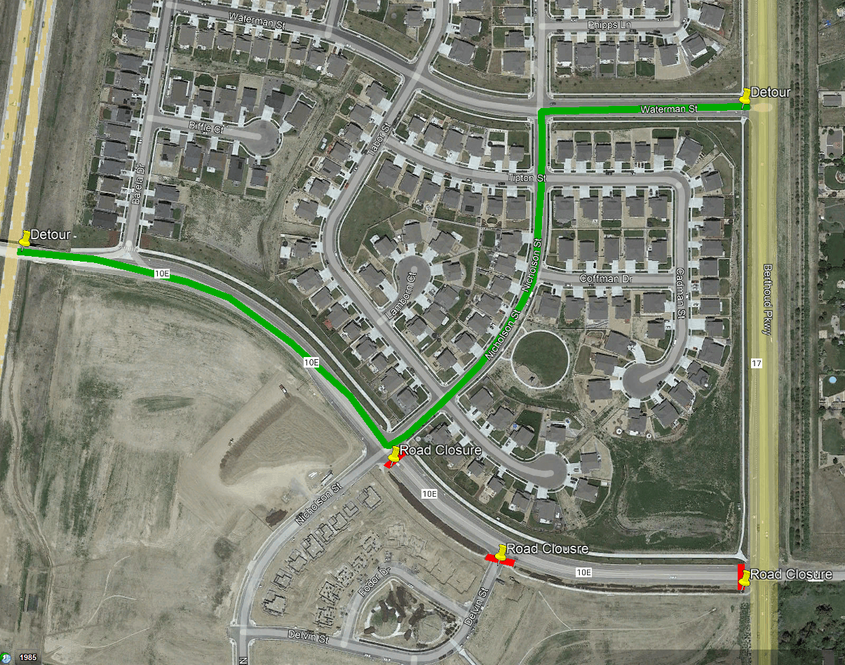 10E Road Closure 5/8/23