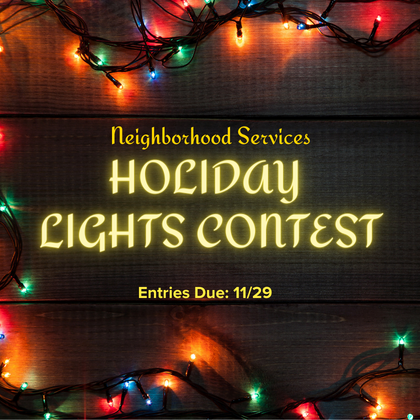 Holiday Lights Contest