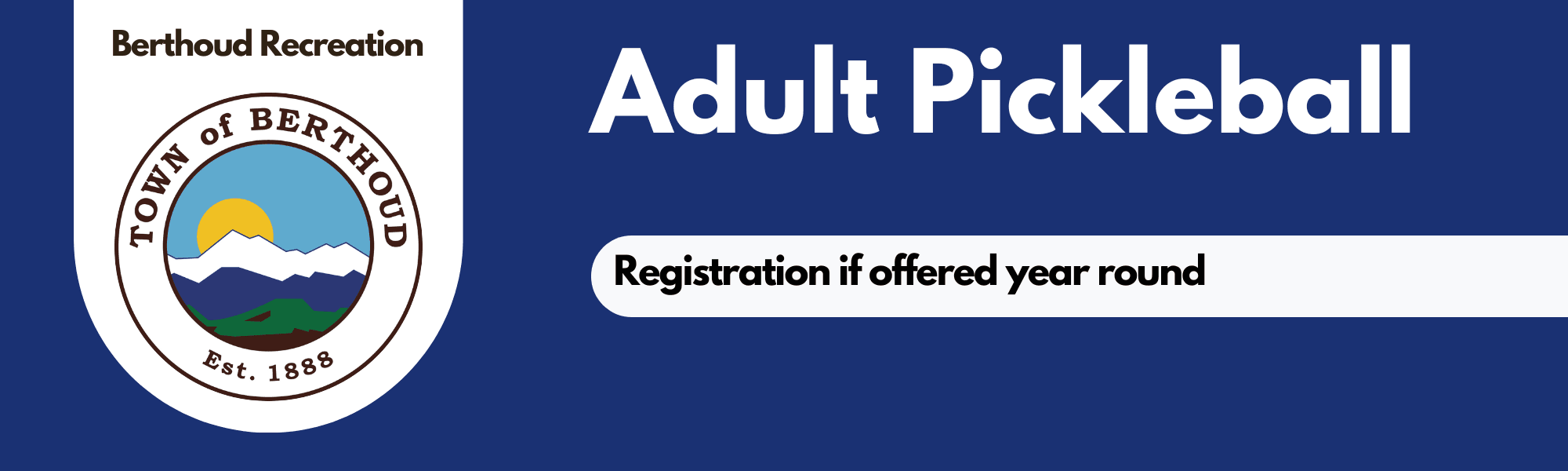 Adult Pickleball Banner