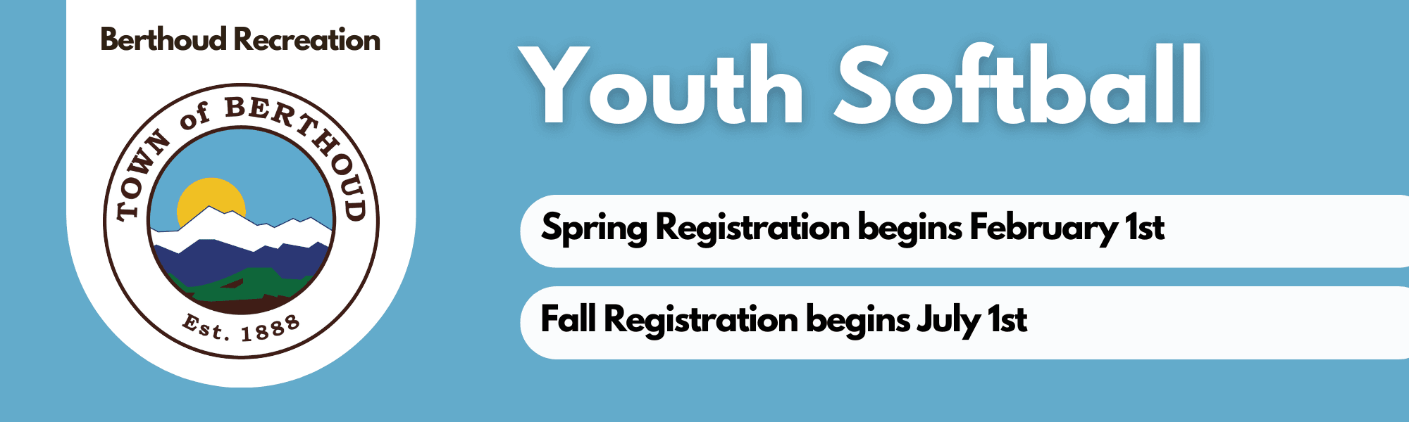 Youth Softball Banner