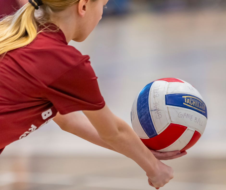 Photo of 7 - 8 grade volleyball game