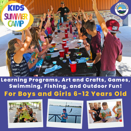 Summer Camps for 6-12 year olds. Three sessions available. June through July. 8:30 am to 11:30 am.