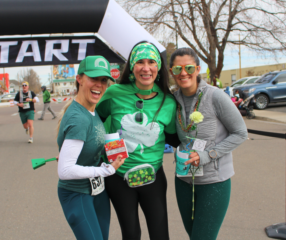 Photo of runners from the 2025 St. Patty’s Day Run