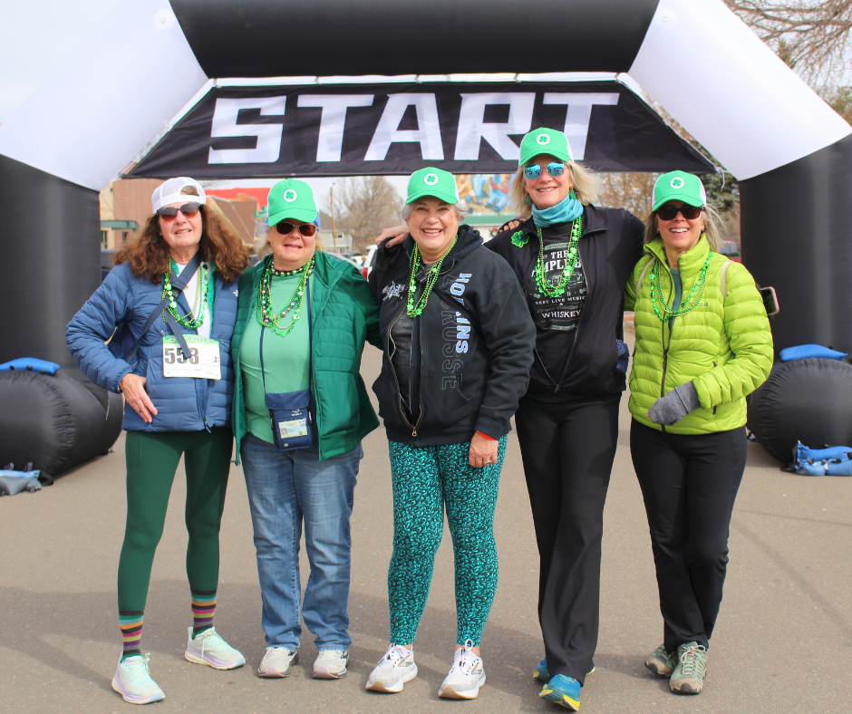 Photo of runners from the 2025 St. Patty’s Day Run