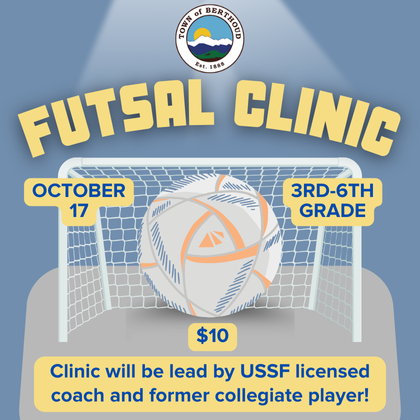 Youth Futsal Clinic on October 17, 2025 for 3rd through 6th graders.